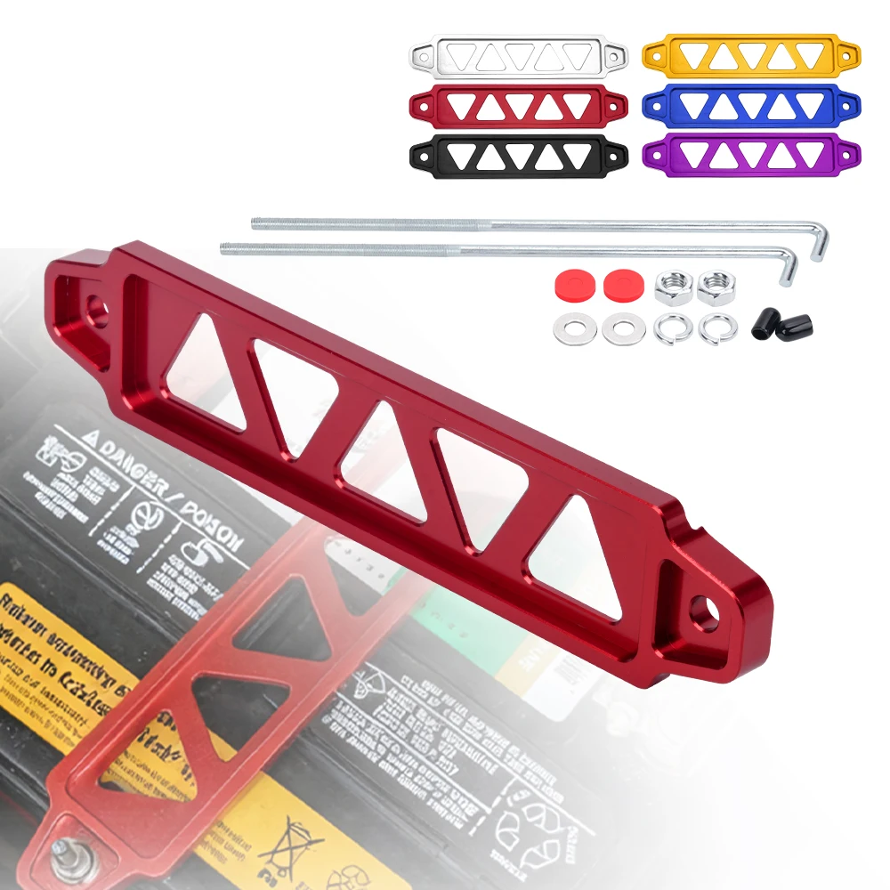 Soporte de aluminio para sujeción de batería de coche