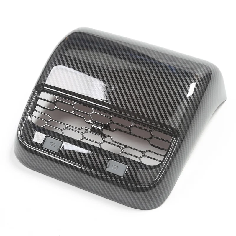 AEF3-Para Tesla Model 3 Model Y 2021-2023 cubierta de salida de ventilación de aire acondicionado trasero de coche embellecedor accesorios interiores ABS A - imagen 3