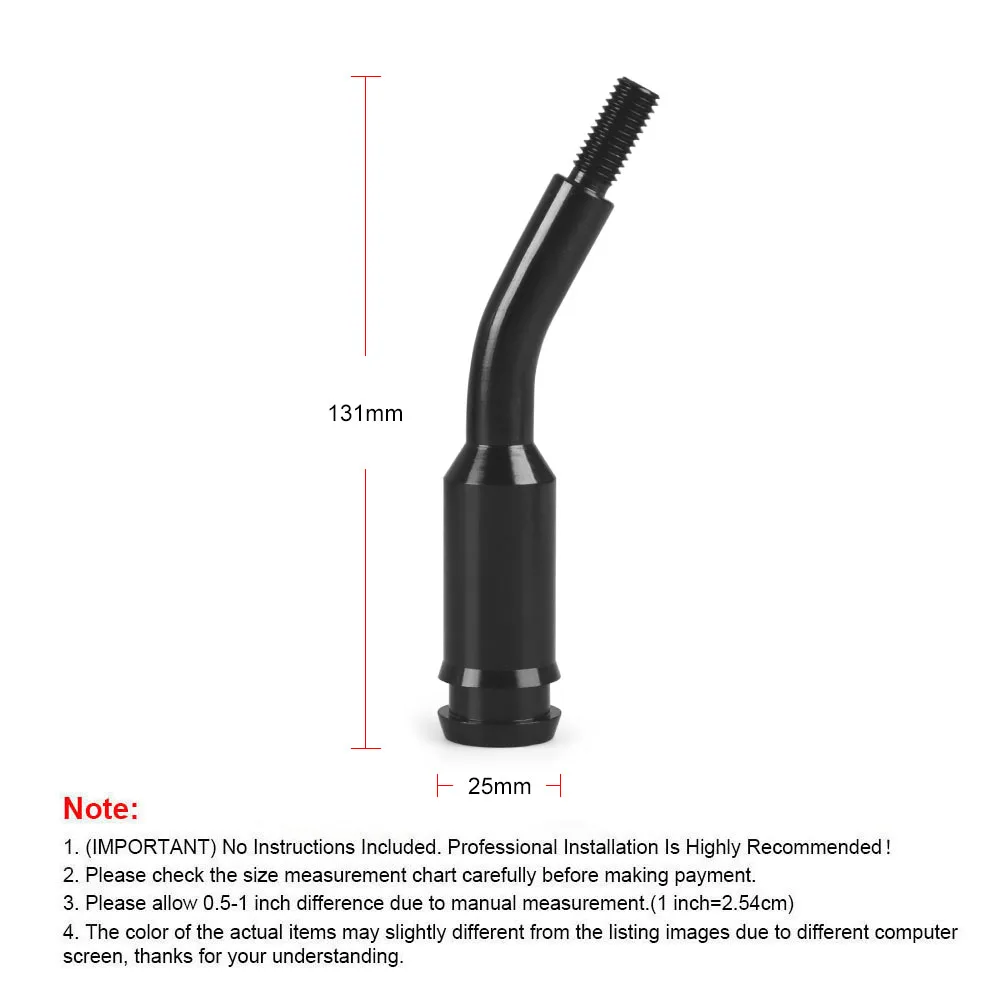 Extensión curva palanca de cambios M10x1.5 con adaptadores - imagen 3