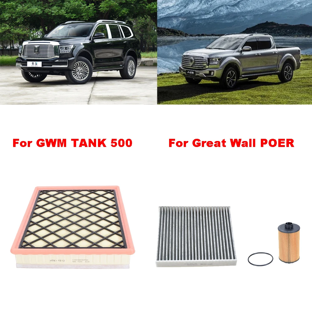 Set de filtros para Tank 500 3.0T 2023 SUV aire aceite y cabina - imagen 2