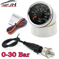 Manómetro de presión de aceite 0-30 bar con sensor 1/8 NPT