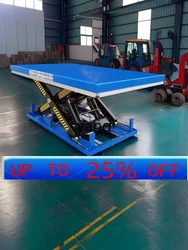 Plataforma elevadora de tijera hidráulica eléctrica fija