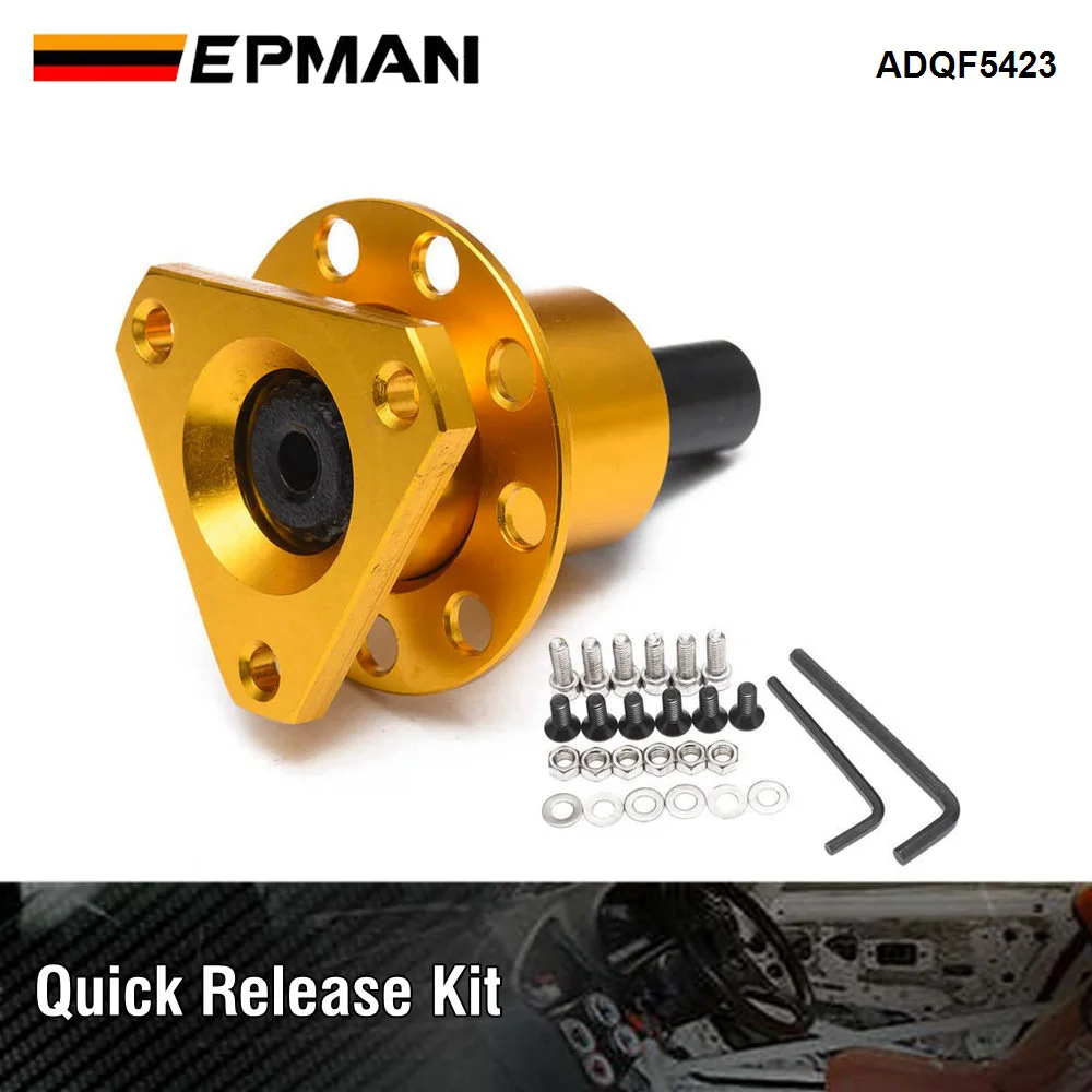 Kit boss liberación rápida EPMAN 3 pernos soldable para volante deportivo - imagen 4