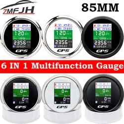 Velocímetro digital GPS con indicador de temperatura y combustible
