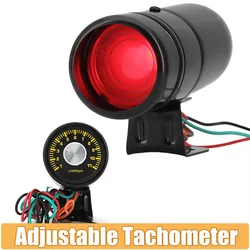 Tacómetro LED rojo ajustable con luz de cambio universal