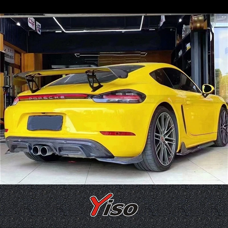 Alerón GT4 de fibra de carbono para Porsche 718 Boxster/Cayman - imagen 2