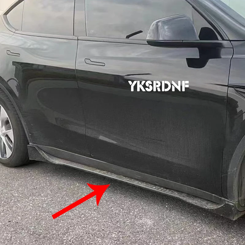 Kit carrocería negro Tesla Model 3/Y 2018-2025 alerón falda lateral - imagen 3