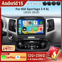 Radio Android 15 QLED 2K con CarPlay, GPS y 4G – Kia Sportage SL