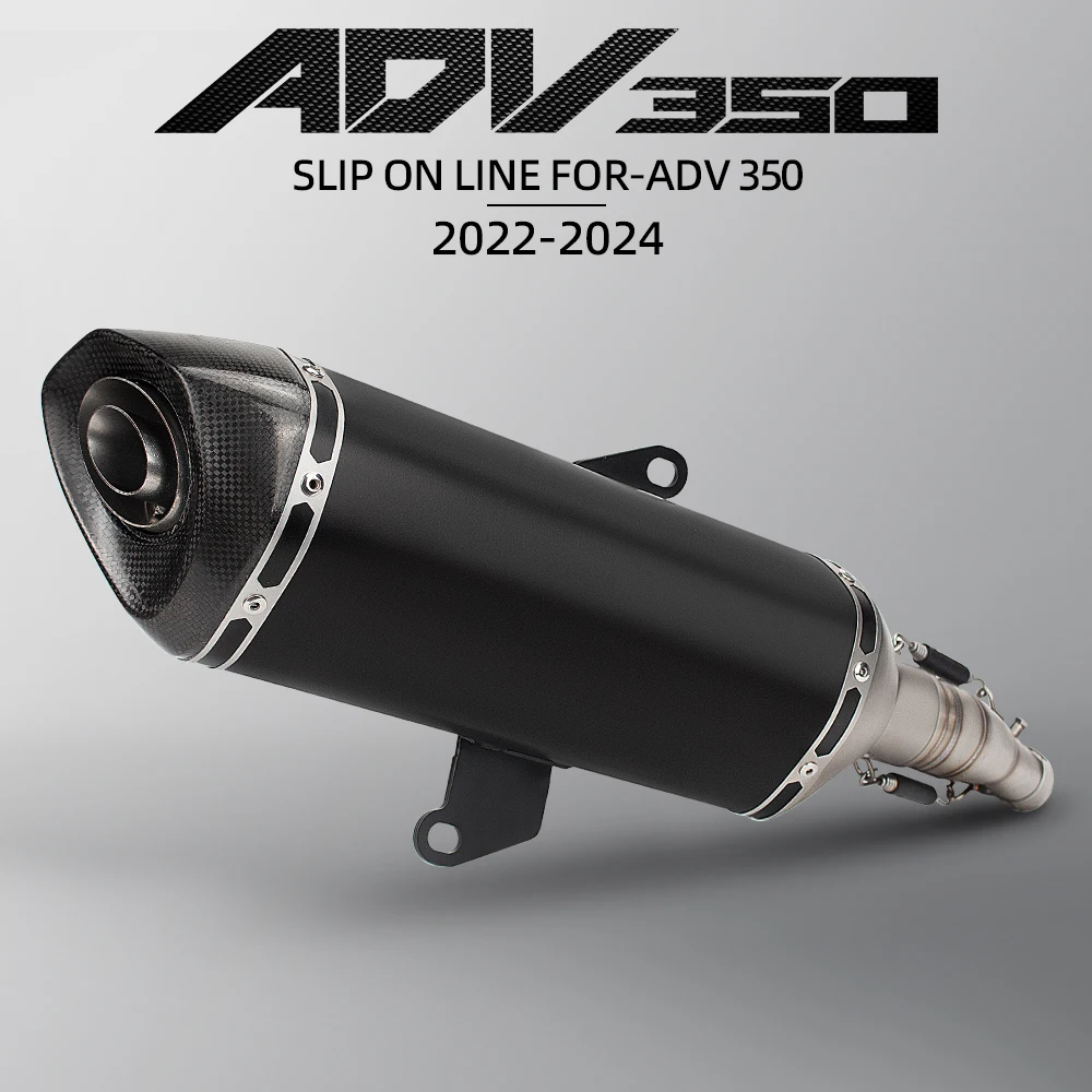 Honda ADV350 escape completo slip-on carbono para motocicleta