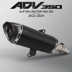Honda ADV350 escape completo slip-on carbono para motocicleta