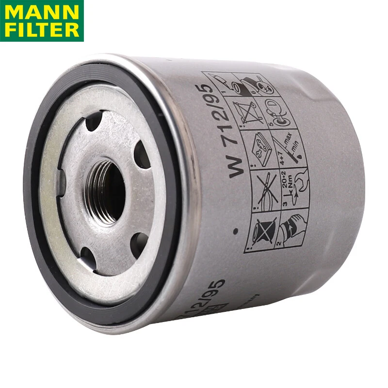 Filtro aceite MANN FILTER W712/95 compatible VW Audi Skoda - imagen 2