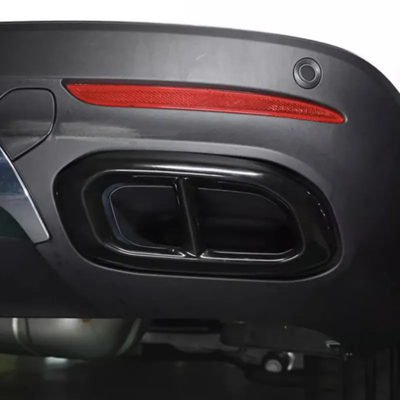 Embellecedor salida de escape negro brillante para Mercedes GLE GLC GLS