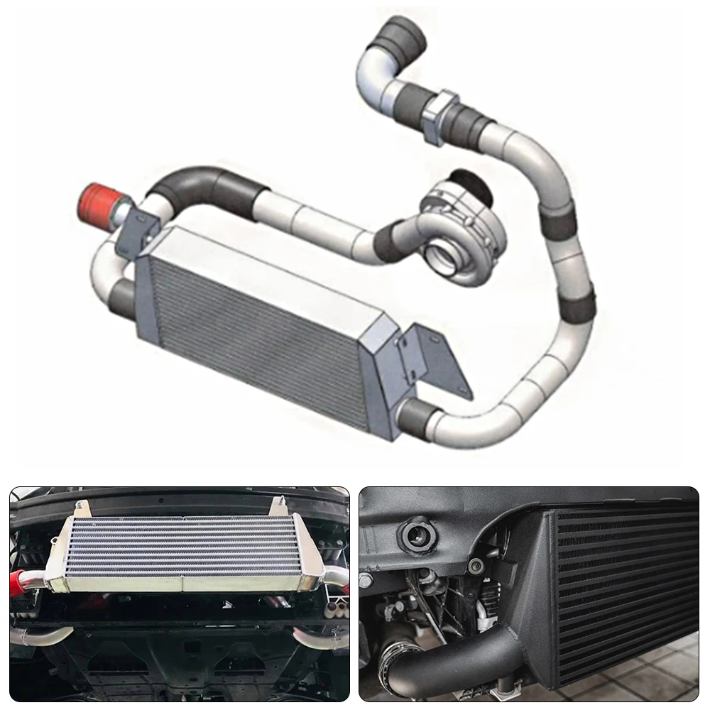 Detalle del intercooler para una instalación frontal