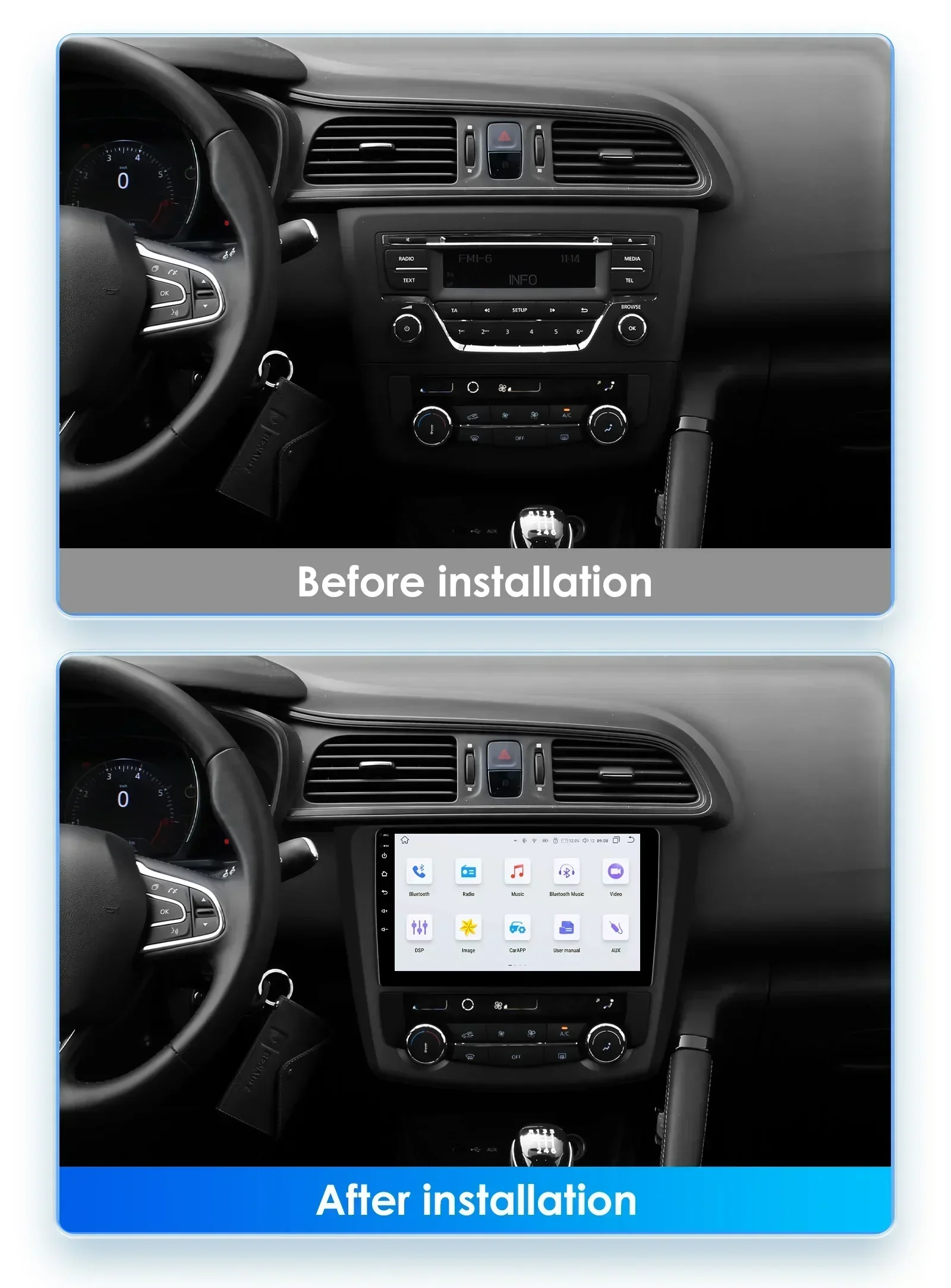 Hizpo-Sistema inteligente de Radio para coche, CarPlay inalámbrico, Android Auto, No 2 din, DVD, Wifi, DSP, RDS, para Renault Kadjar 2015 - 2019 - imagen 2