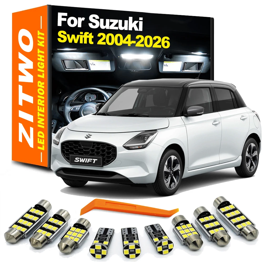 Kit de bombillas LED para el interior y la matrícula del Suzuki Swift