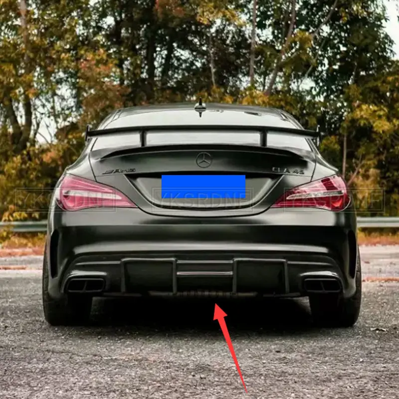 Difusor trasero fibra carbono Mercedes CLA W117 2013-2019 - imagen 3