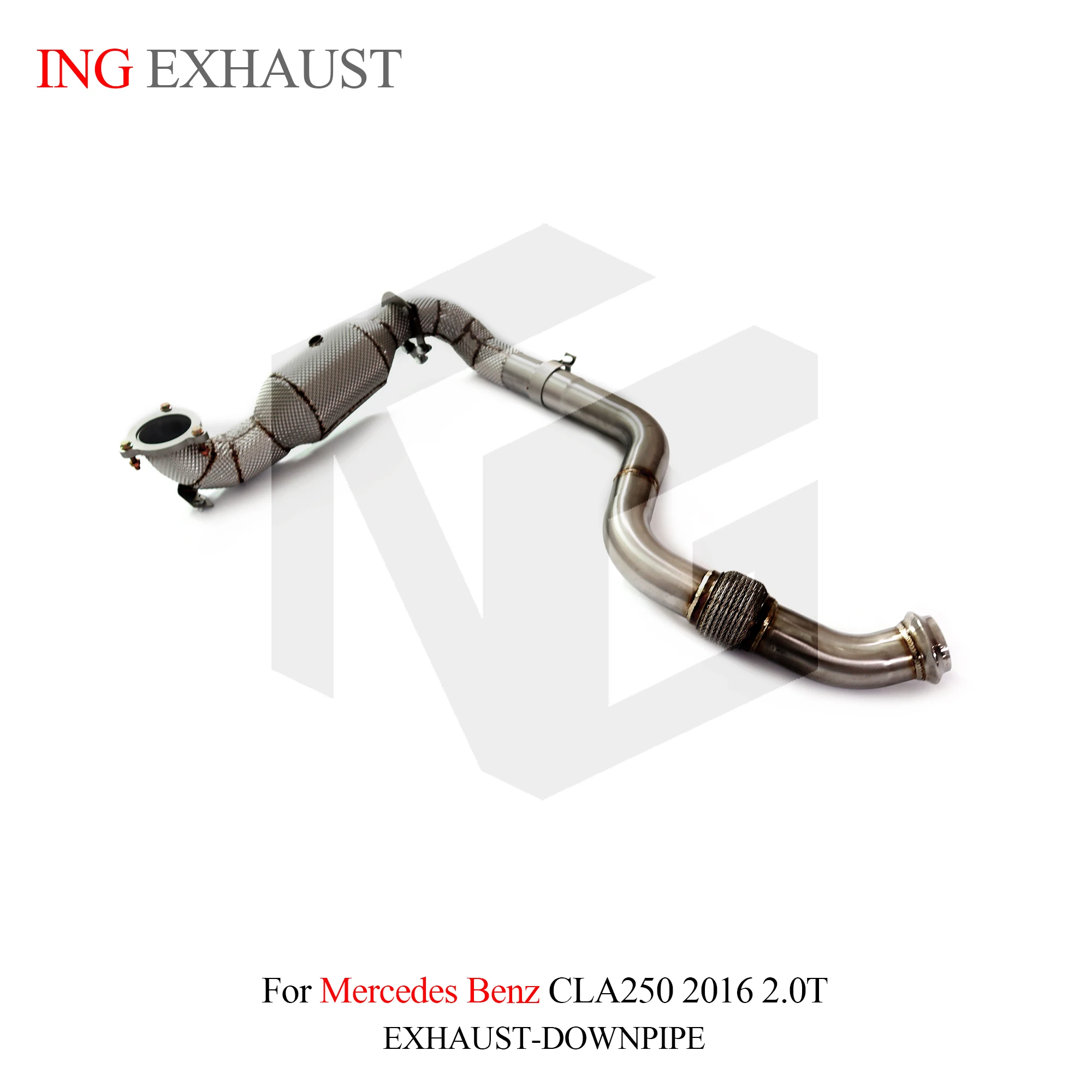 Tubo de bajada catalizado ING SS304 para Mercedes CLA 250 W118 2.0 T - imagen 3