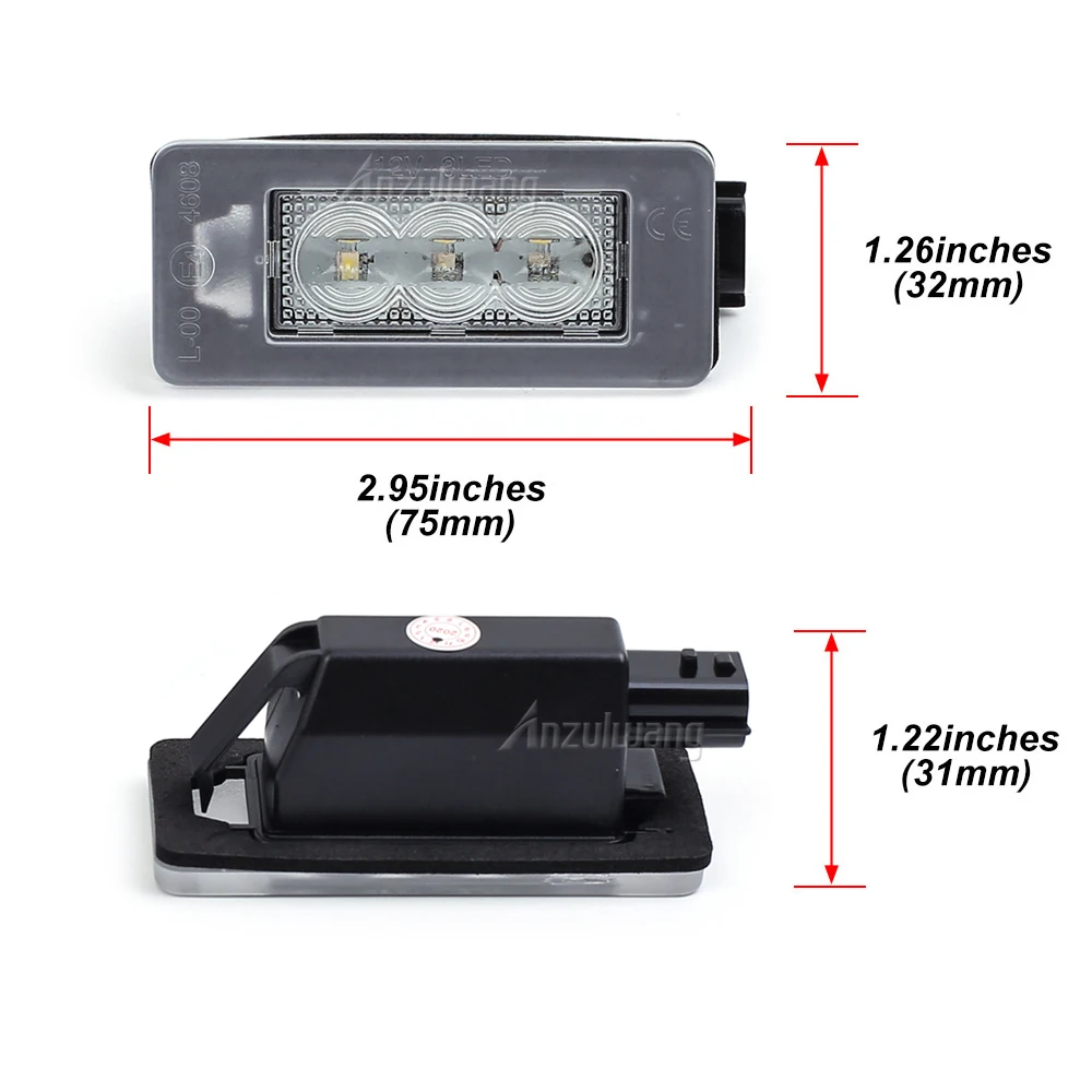Luz de matrícula LED CANbus 265108990E – Nissan Serena C27 - imagen 2