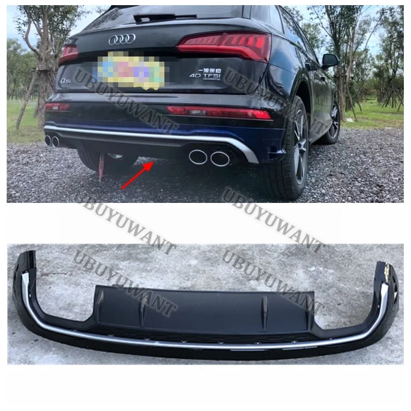 Difusor trasero con alerón divisor para Audi Q5L 2018-2022 - imagen 5