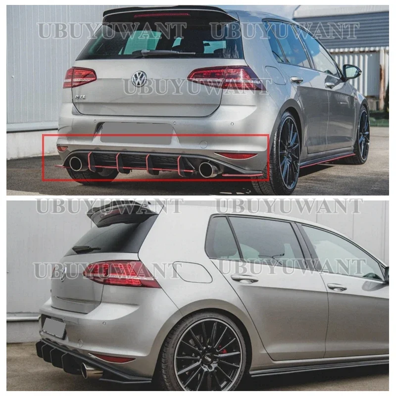 Difusor trasero Golf 7 GTI vista lateral