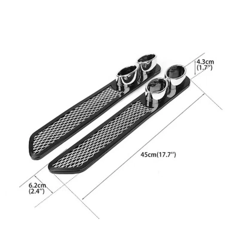 Rejillas de ventilación decorativas universales para coche, estilo escape - imagen 2