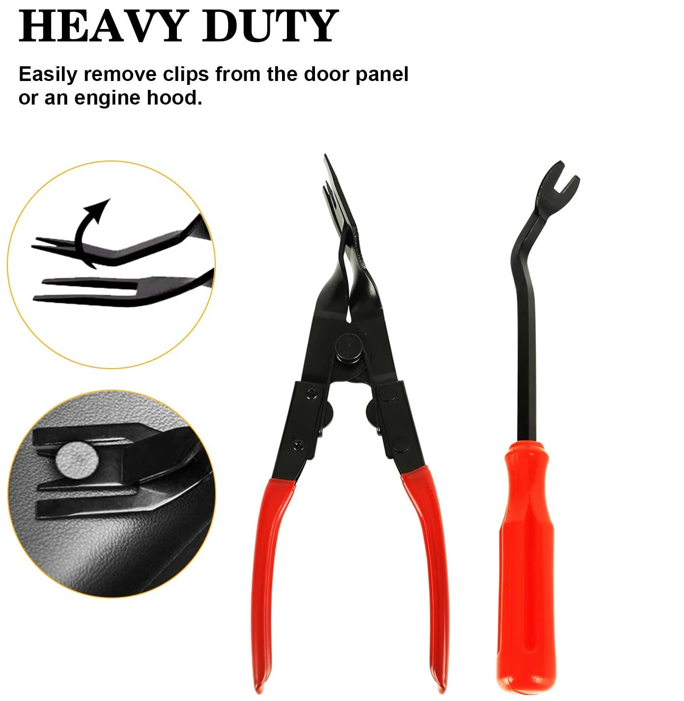 Alicates para extraer clips de tapizado, puertas y paneles de coche