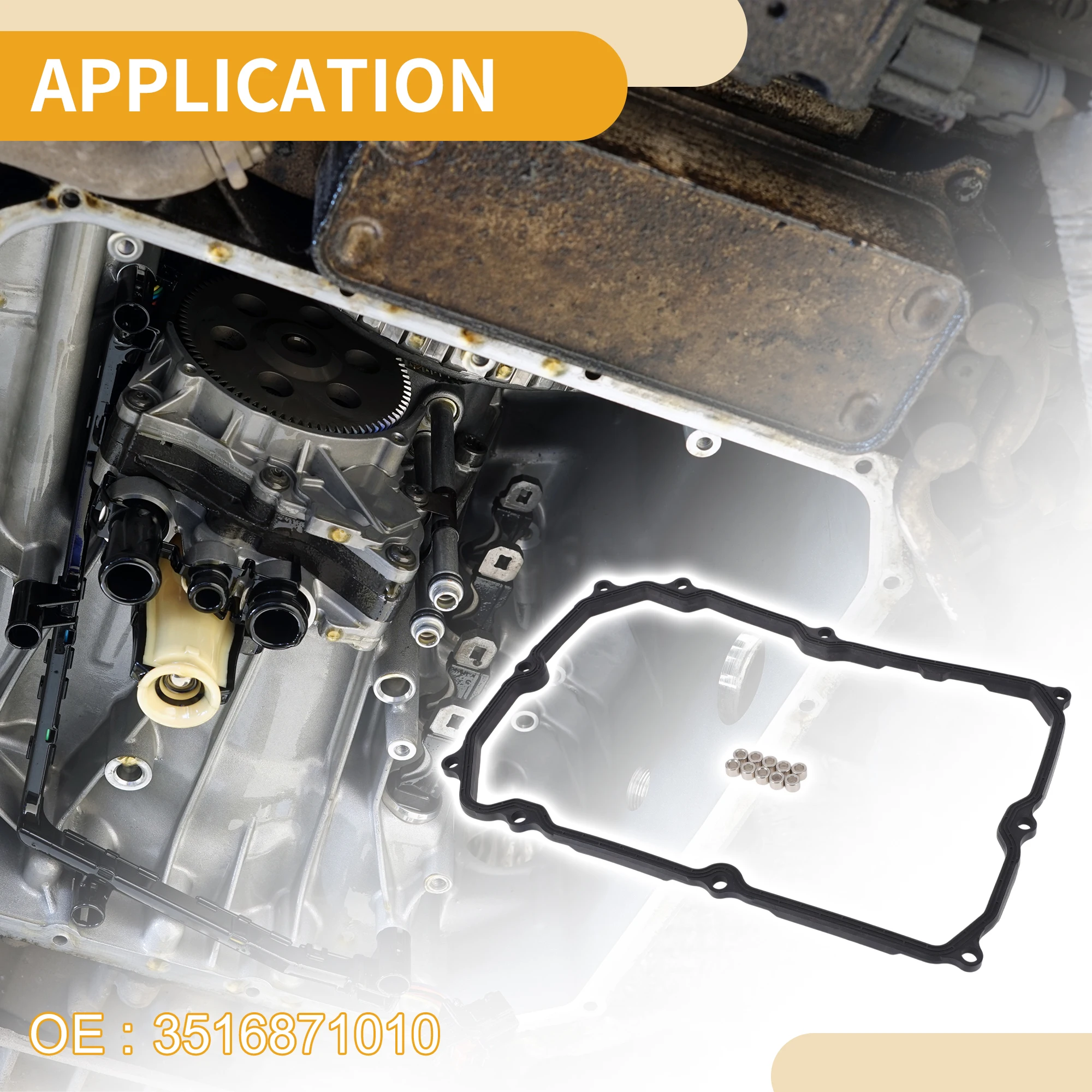 X Autohaux No.3516871010 junta de cárter de aceite de filtro de transmisión de vehículo para Toyota Land Cruise 2015 accesorios de coche reemplazo automático - imagen 3