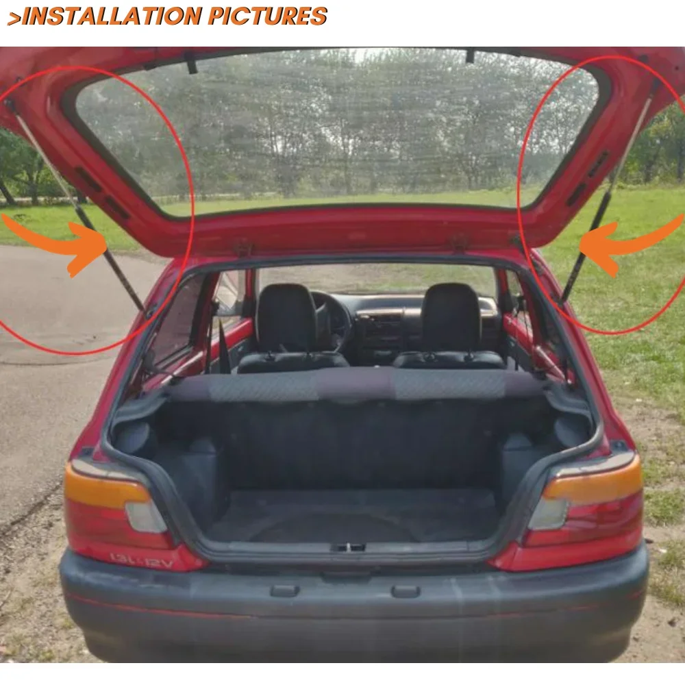 68950-19725 Puntales de gas para portón trasero Toyota Starlet P80 - imagen 2