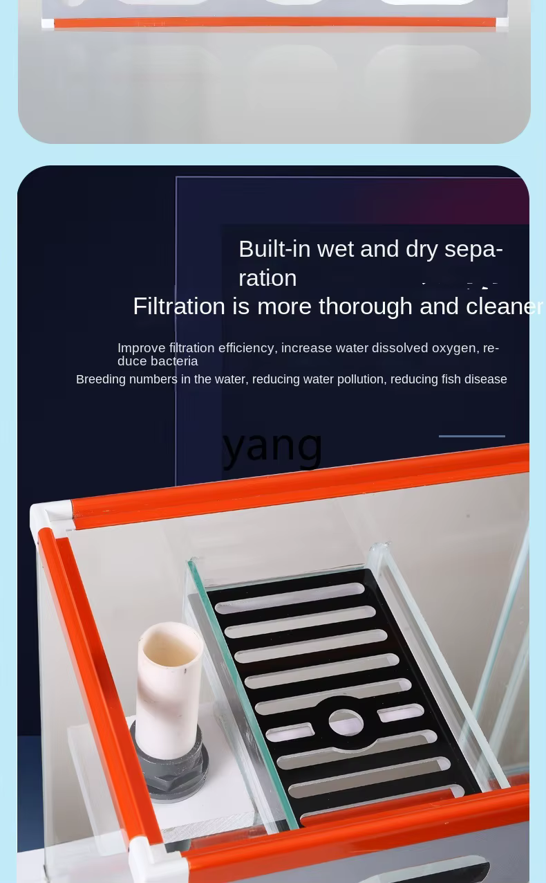 Filtro inferior para acuario Lhh con desbordamiento sifónico - imagen 5