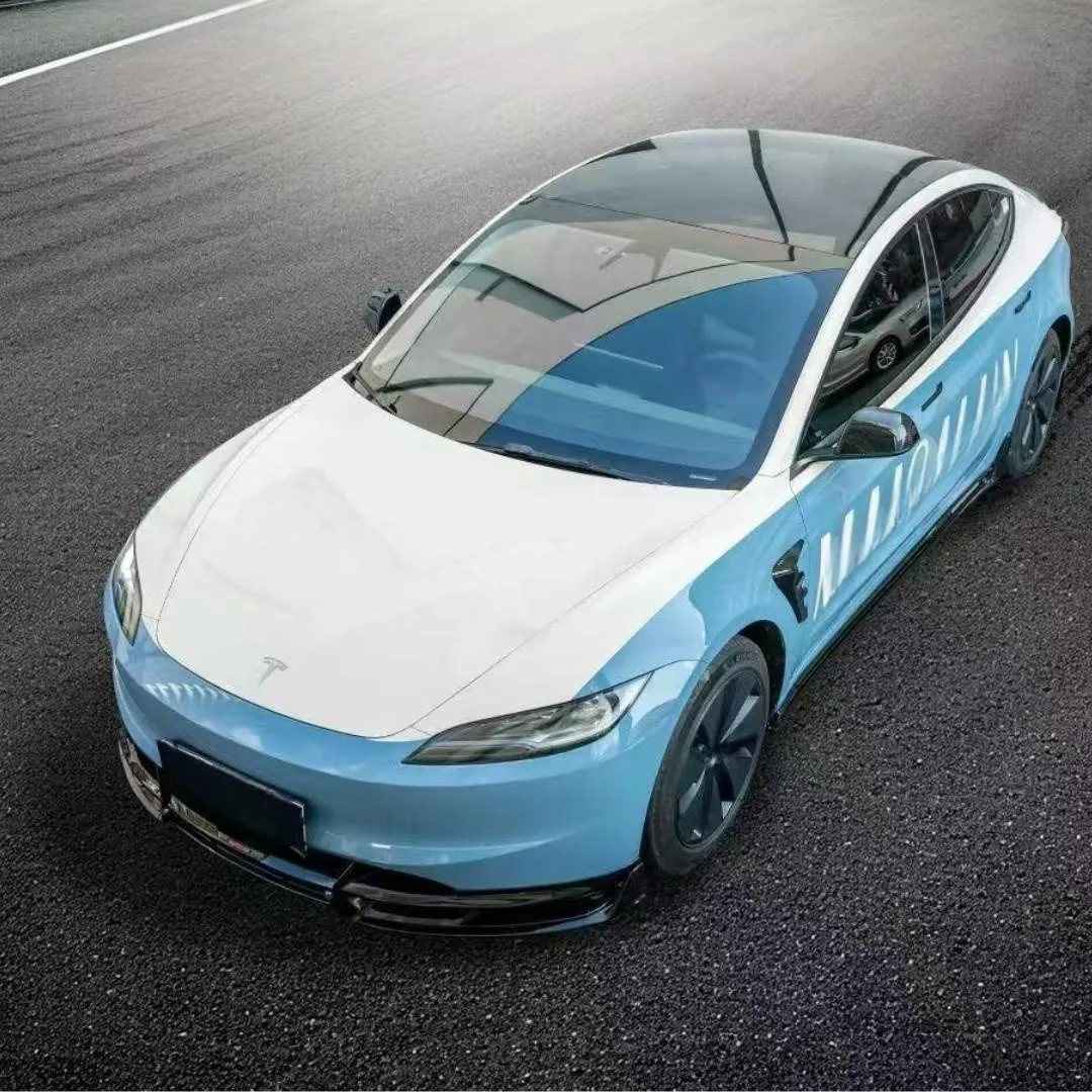 Kit aerodinámico para Tesla Model 3 2024 con alerón trasero y difusor - imagen 3