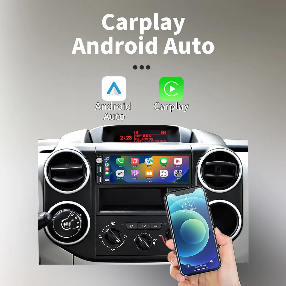 Autoradio Android Carplay 1Din para VW Corrado 1988-1995 con GPS - imagen 3