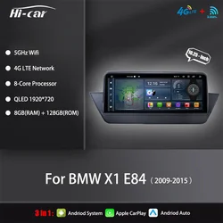 Radio Android BMW X1 E84 2009-2015 10,25" con CarPlay inalámbrico