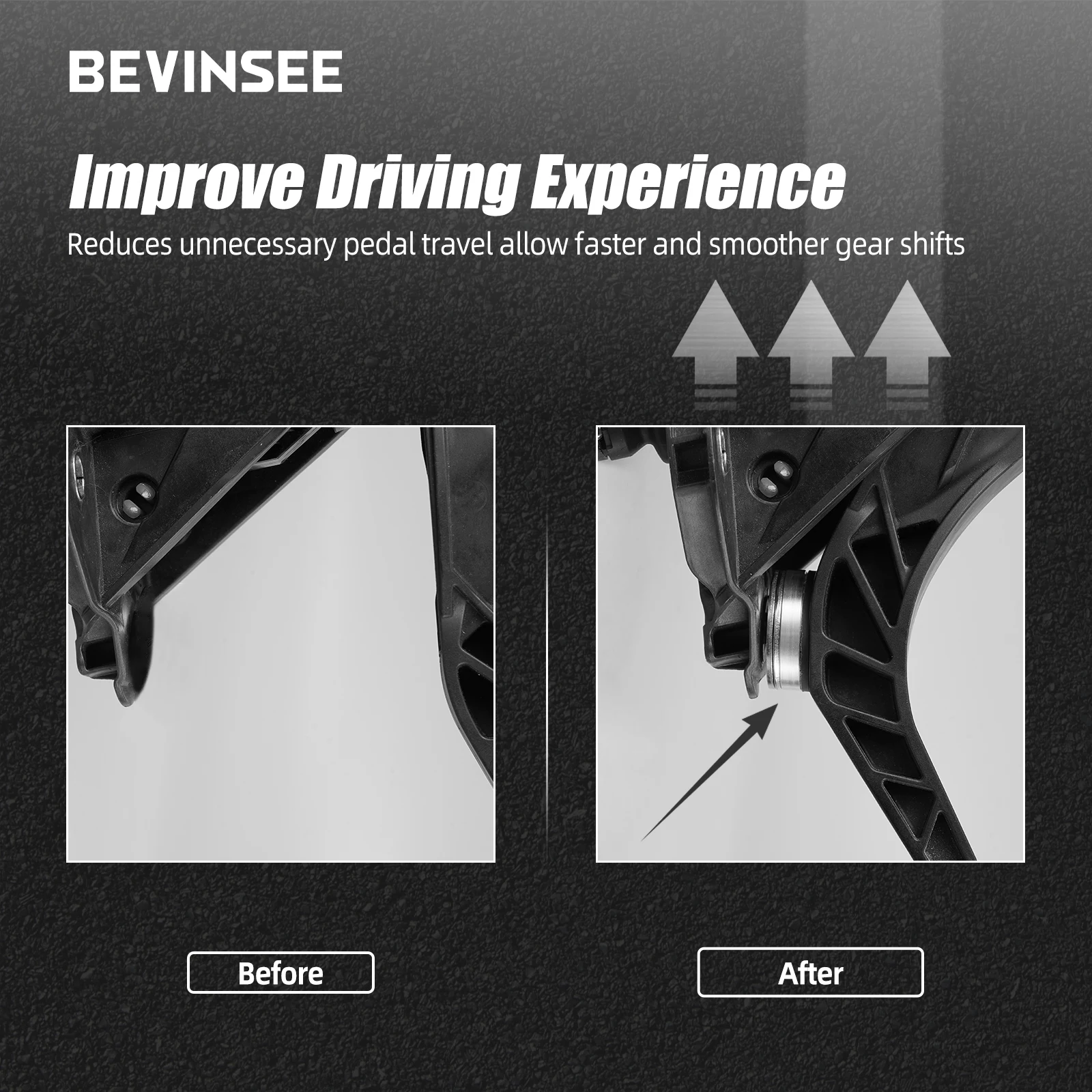 BEVINSEE Tapón de pedal de embrague para VW Golf GTI/R y Audi A3 - imagen 4