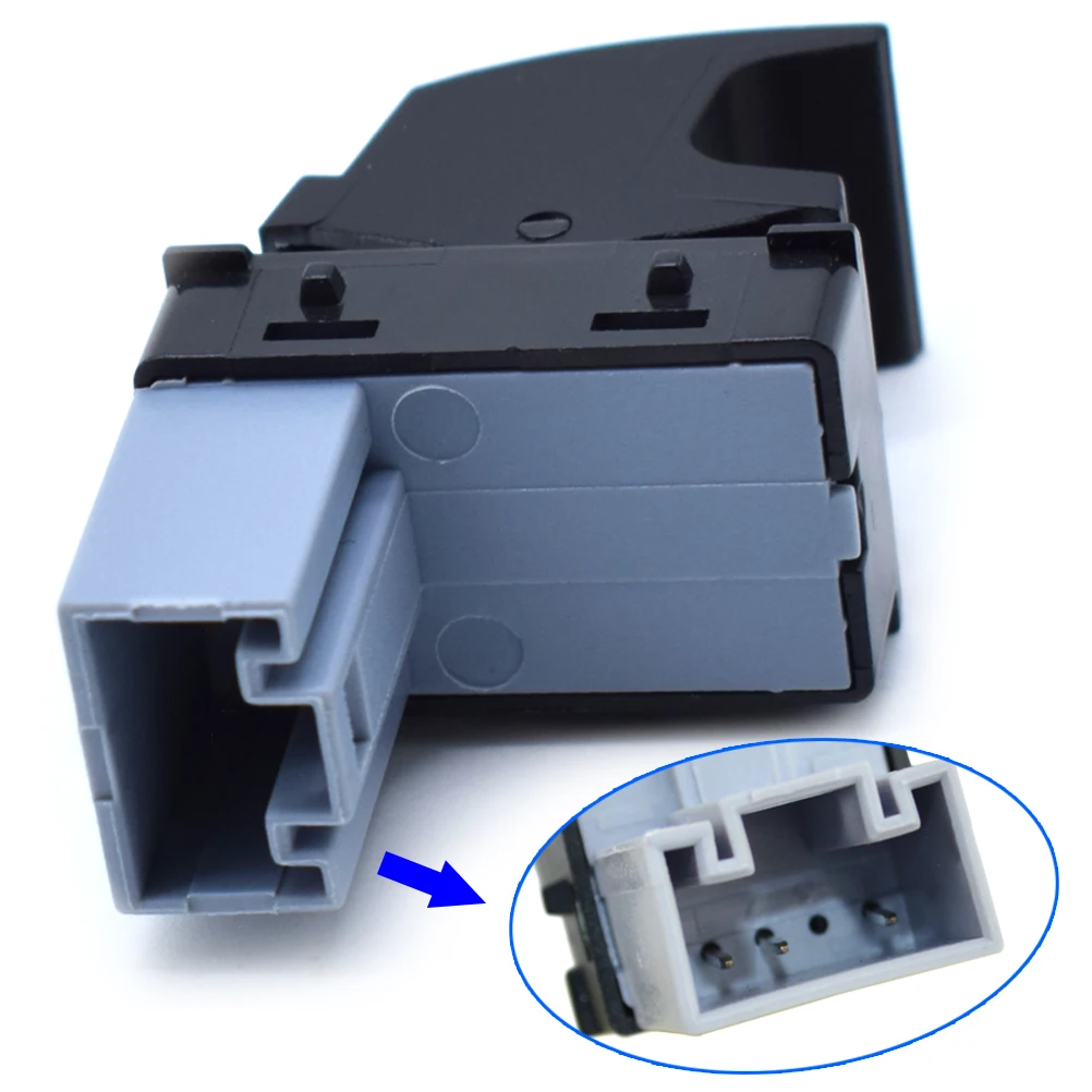 1 pieza interruptor de ventana lateral eléctrico botón de Control de alimentación CC para VW Golf Jetta Passat Polo Caddy tizan Eos Scirocco OE # 7L6959855B - imagen 4