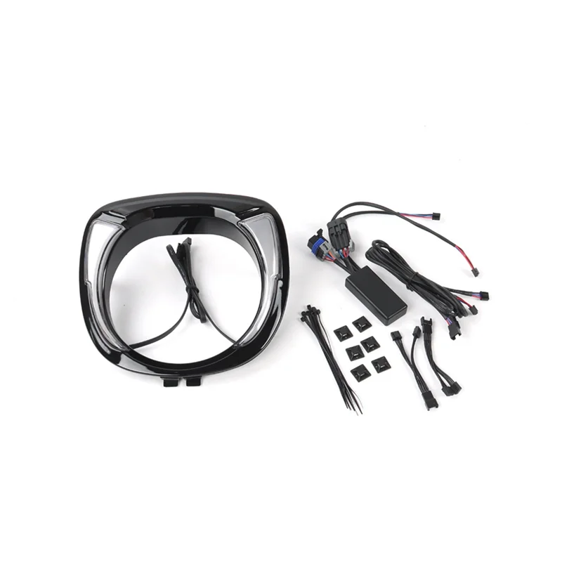Faro LED con bisel ámbar para Indian Chieftain