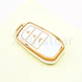 3 button white cover