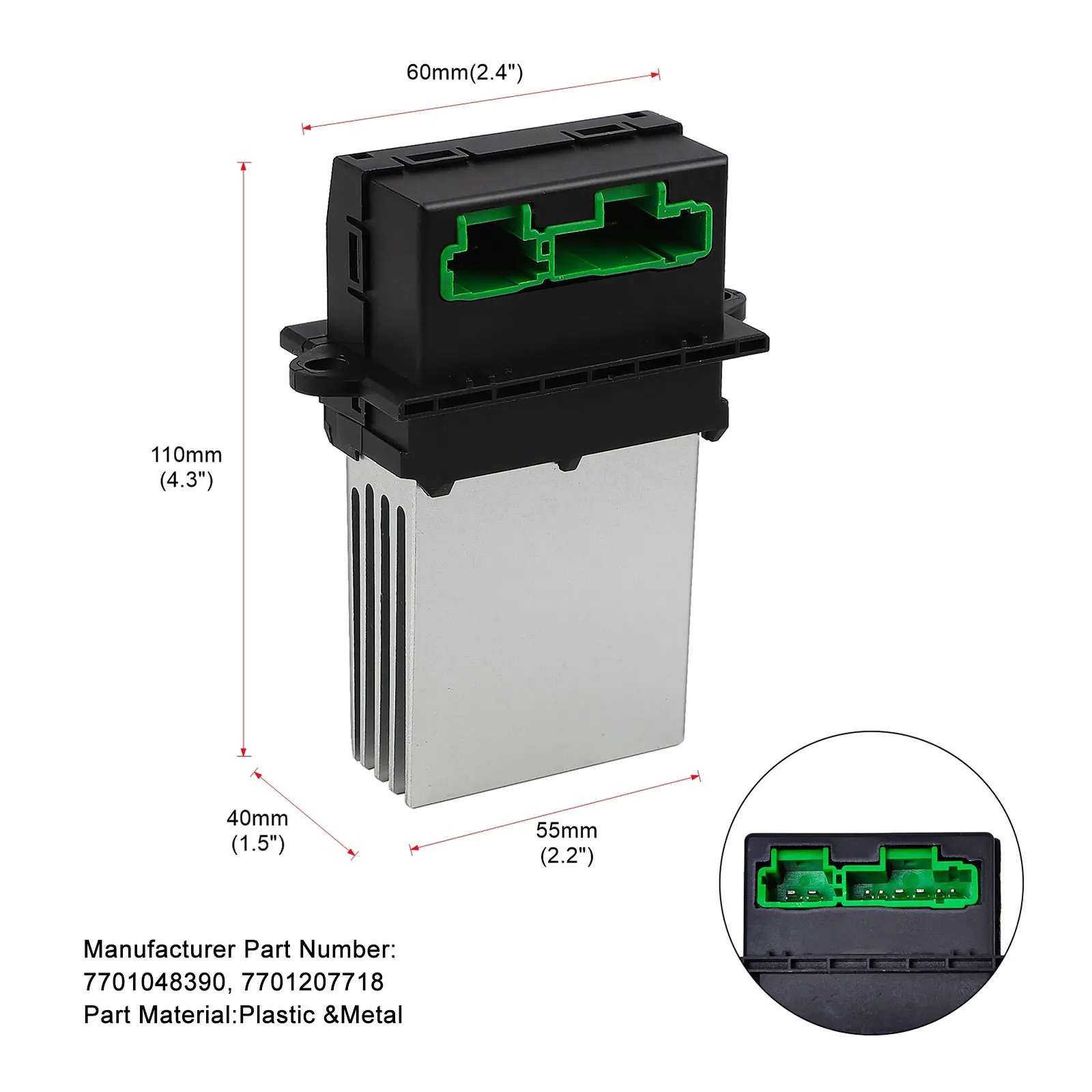 Resistencia ventilador calefacción 6441L2 para Renault Citroën - imagen 2