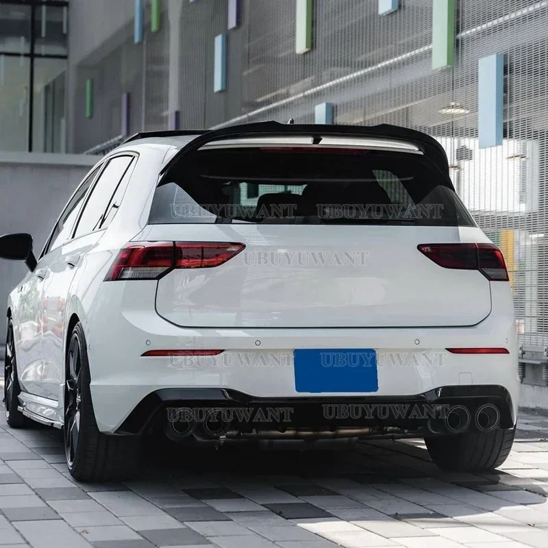 Labio alerón techo trasero VW Golf MK8 GTI GTD R ABS negro brillante - imagen 5
