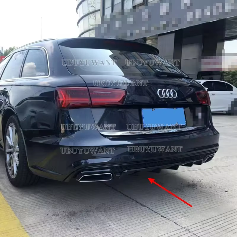 Difusor trasero estilo S6 para Audi A6 C7.5 2016-2018 Sedan Avant - imagen 3