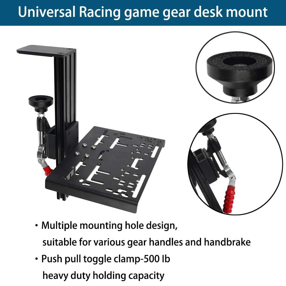 Soporte de sobremesa para palanca y freno de mano de sim racing - imagen 4