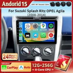 Radio Multimedia Android 2K CarPlay – SUZUKI Splash Ritz, Opel Agila 2008-2014