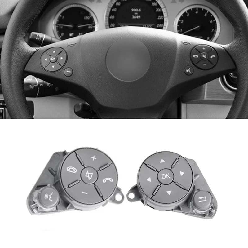Botón control volante Mercedes Clase C E GLK W204 W212 W207 - imagen 4