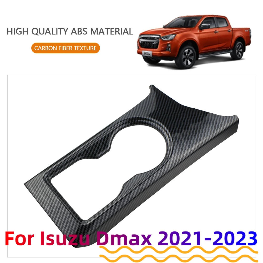 Cubierta adhesiva portavasos fibra de carbono para Isuzu D-Max - imagen 2