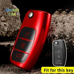 Carcasa de llave plegable TPU para Ford Focus MK2, Fiesta y Mondeo