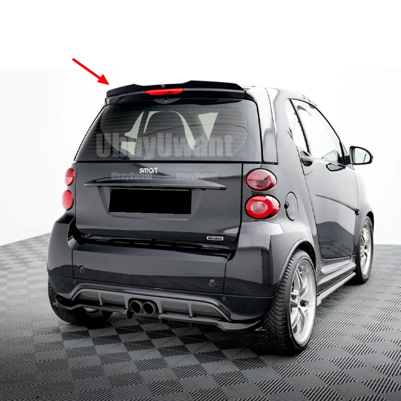 Alerón trasero de techo ABS negro para Smart Fortwo 451 - imagen 2
