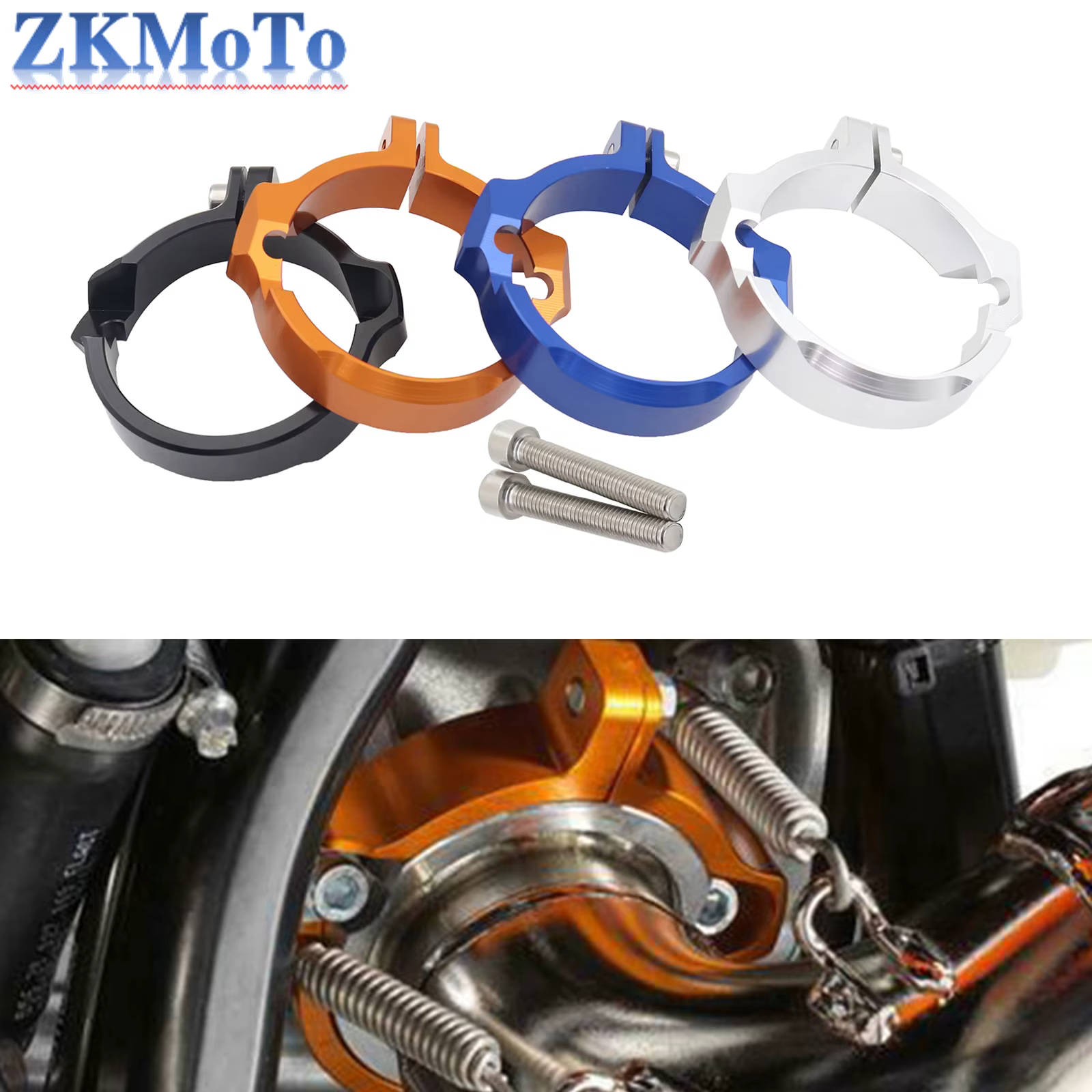 Protector de brida de escape KTM 250/300 EXC XC-W TPI 2017-2024
