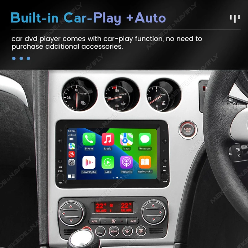 Radio MEKEDE inalámbrica con CarPlay y Android Auto – Alfa Romeo 159 - imagen 5