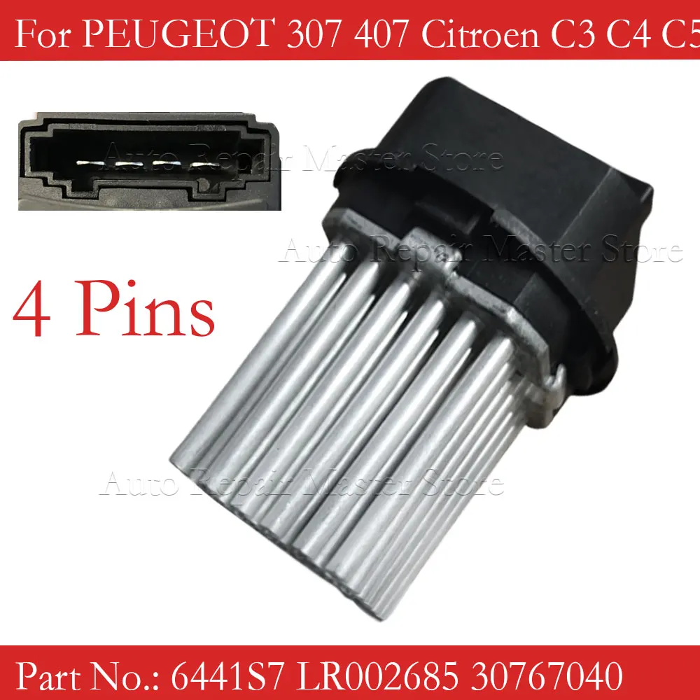 Resistencia calentador ventilador PEUGEOT 307 407 CITROËN C3 C4 C5 6441S7