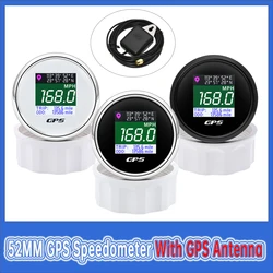 Velocímetro GPS impermeable con odómetro LCD para coche y moto