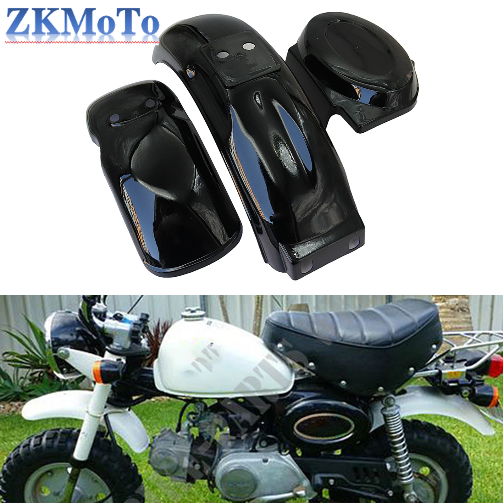 Kit guardabarros delantero y trasero con tapa de batería Honda Z50